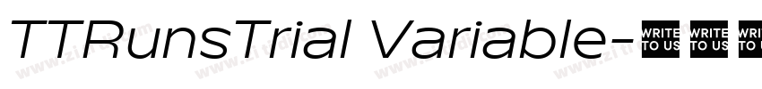 TTRunsTrial Variable字体转换 TTRunsTrial Variable字体转换